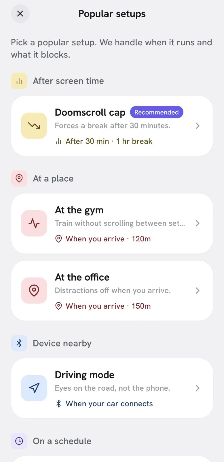 Appcognito Automation screen